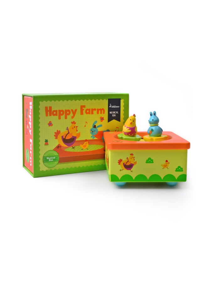 Mideer Milu Mengshi Early Education Children's Puzzle Advanced Puzzle Boys And Girls Baby Toy 0-3-6 Years Old-Color:Happy Farm - Image 1