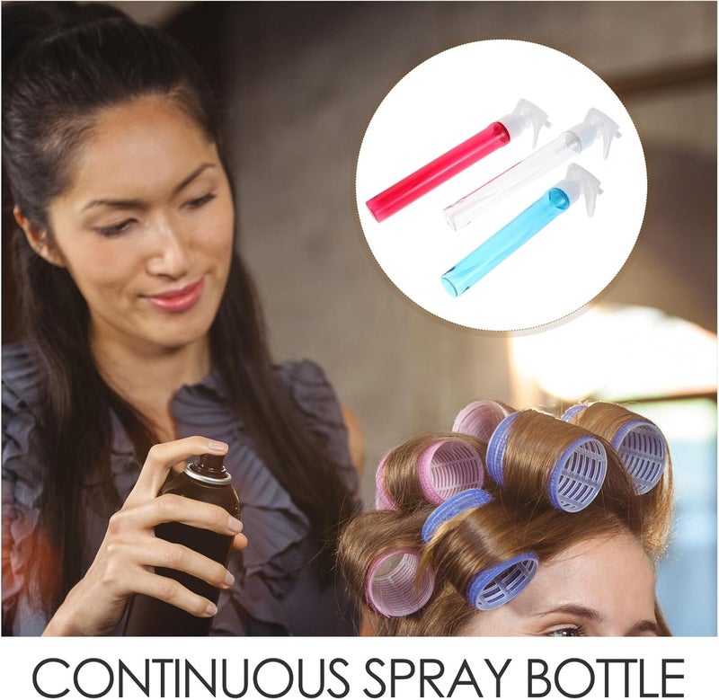 IMIKEYA 3pcs Mini Hairdressing Spray Bottles 38ml Continuous Mist Water Spray for Barber Salon Hair Care with Red, and Blue Colors - Image 3