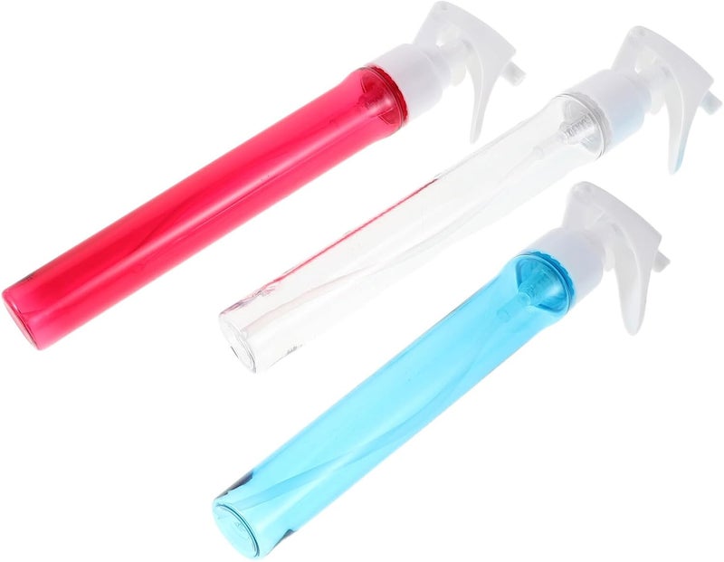 IMIKEYA 3pcs Mini Hairdressing Spray Bottles 38ml Continuous Mist Water Spray for Barber Salon Hair Care with Red, and Blue Colors - Image 1
