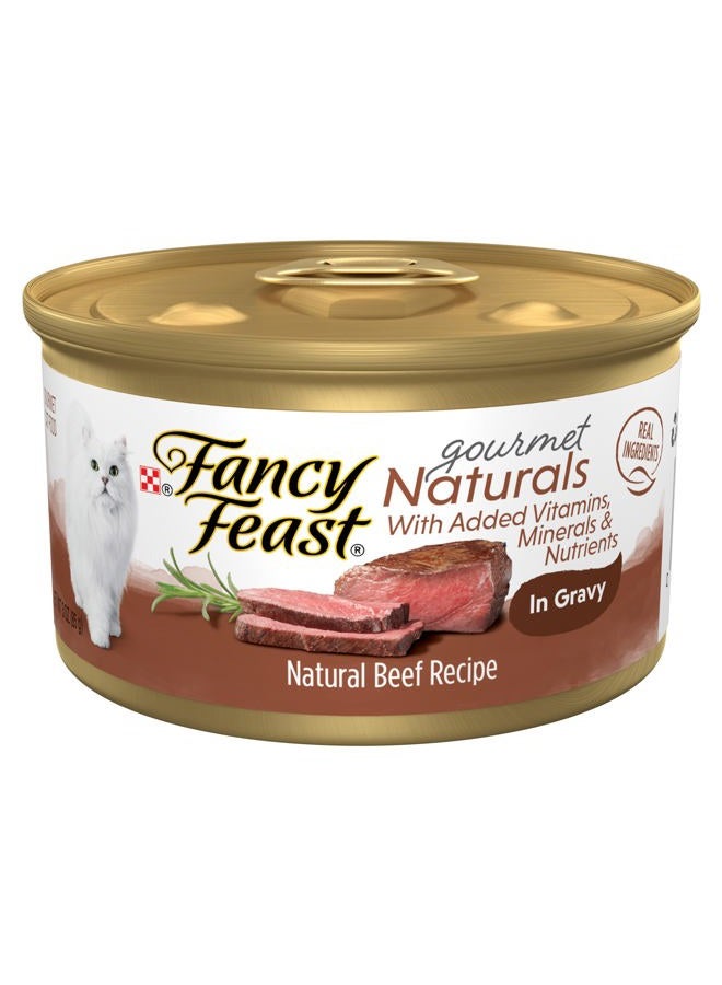 Fancy Feast Purina Wet Cat Food Natural Gourmet Naturals - (12) 3 Oz. Cans - Image 1