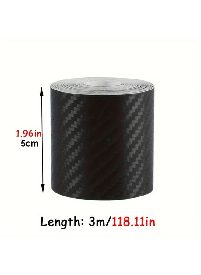 5cm x 3M 3D Nano Carbon Fiber Car Protection Film Anti Scratch Tape For Door Sill Side Mirror Bumper - Image 5