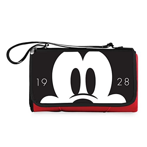 PICNIC TIME Disney Classics Mickey Mouse Outdoor Picnic Blanket Tote Red 59 by 51 inches - Image 1