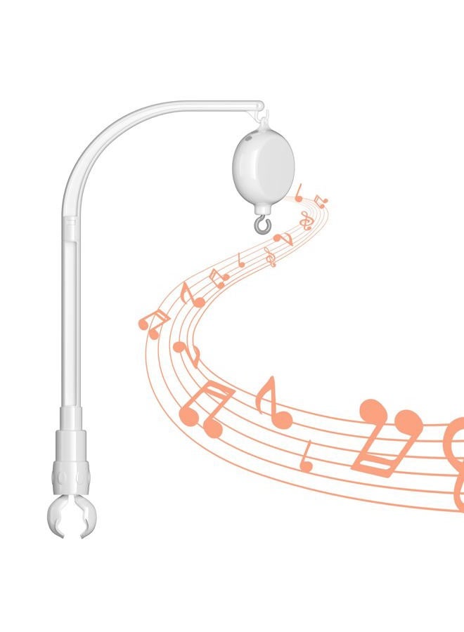 FEISIKE Baby Crib Mobile Arm with Music Box Spin Motor,23 Inch,Volume Control,3 Modes(Turn & Music,Turn Only, Music Only),Nursery Decor Hanger,Holder for DIY Clamp Mobile,35 Lullabies,30 Min Auto-Off - Image 1