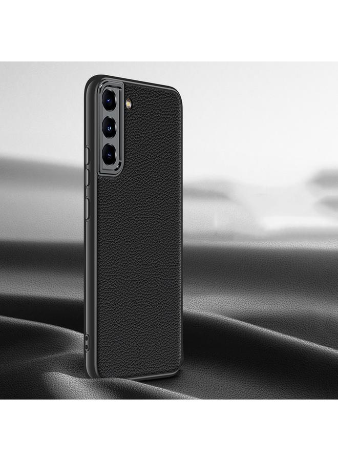 S-TOP Case For Samsung Galaxy S22 5G Litchi Texture Genuine Leather Phone Case - Image 1