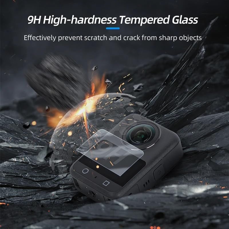 Tectonic Screen Guard for DJI Osmo Action 360 – HD Tempered Glass Screen Protector, Anti-Scratch, Waterproof & Shatterproof Display Protection for Action Camera - Image 4