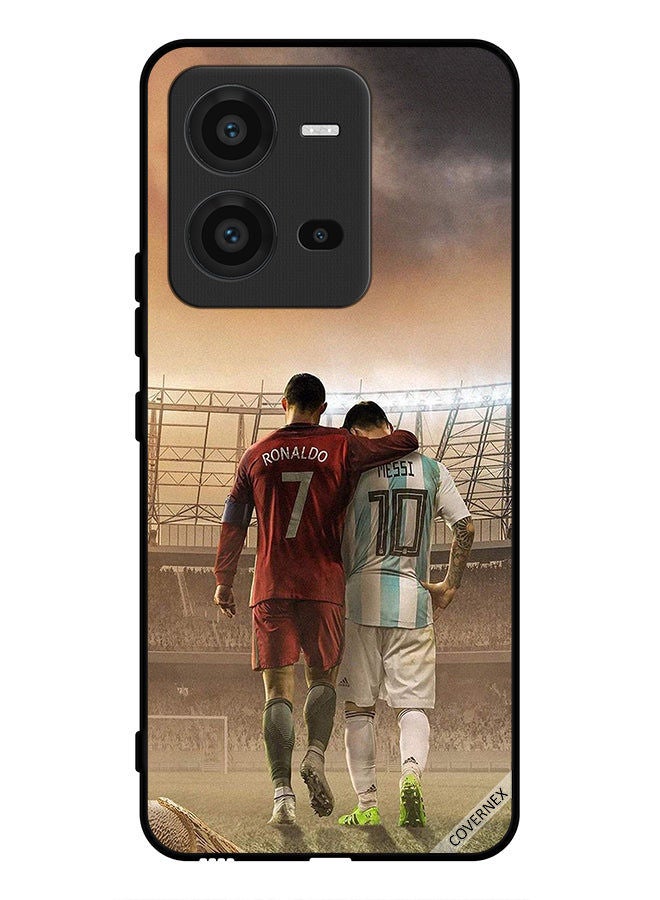 Covernex Protective Case Cover For vivo V25 Messi & Ronaldo - Image 1