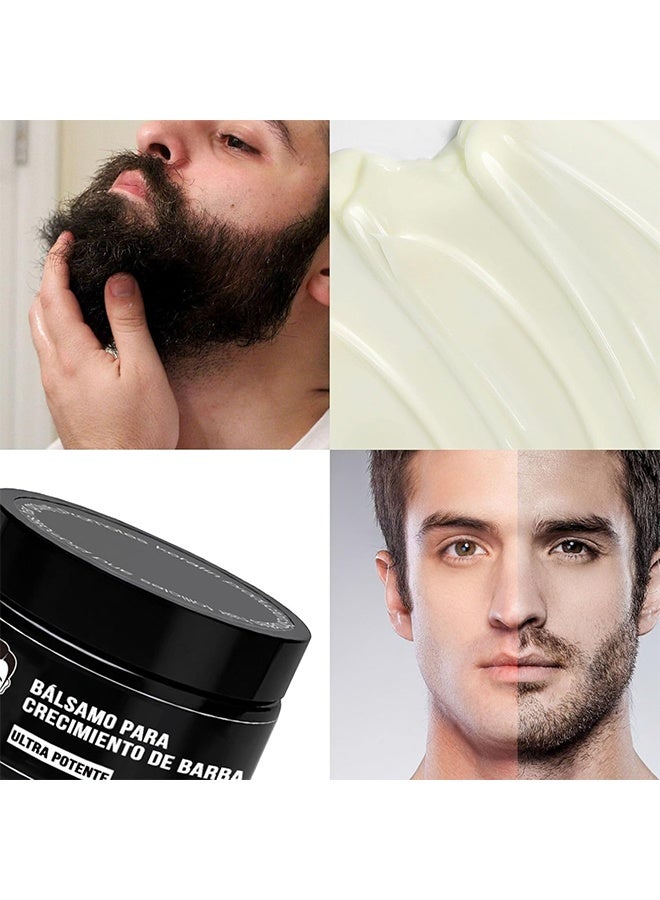 INKEEY Estimulante Para Barba, Bálsamo para Crecimiento De Barba Ultra Potente, Ultra Potente Beard Stimulating Balm, Moisturizes & Strengthens Beard, 100ml/3.5oz - Image 5