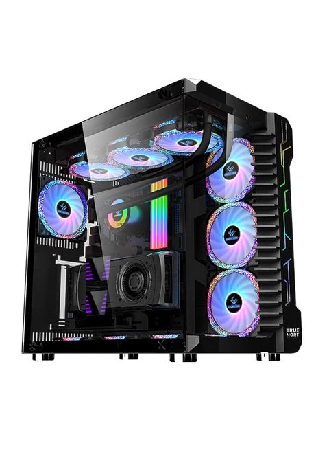 TitanX  Gaming PC,  AMD 7800X3D Processor (CPU) | RX 9070 XT Graphics Card (GPU) | 32GB RAM Memory | 2TB SSD Storage | Windows 11 Pro | TrueNort RGB Gaming Case Black