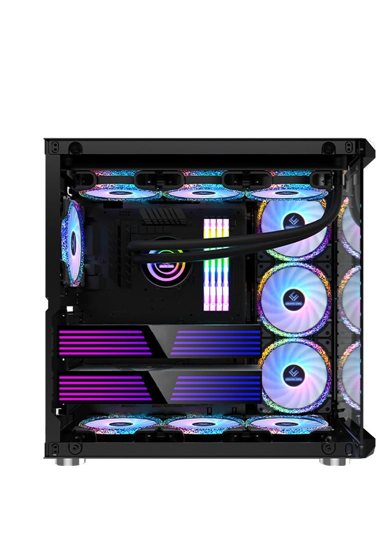 TitanX  Gaming PC,  AMD 7800X3D Processor (CPU) | RX 9070 XT Graphics Card (GPU) | 32GB RAM Memory | 2TB SSD Storage | Windows 11 Pro | TrueNort RGB Gaming Case Black