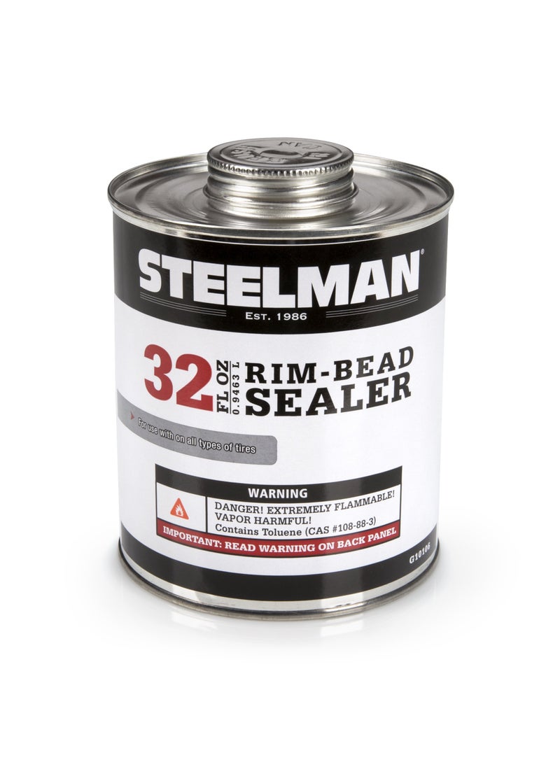 Steelman Steelman Tire Rim Bead Sealer for Tubeless Tires, Stops Leaks Between Tire Bead and Wheel, Applicator Brush Included - 1 Quart  - Image 1