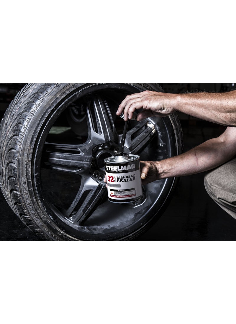 Steelman Steelman Tire Rim Bead Sealer for Tubeless Tires, Stops Leaks Between Tire Bead and Wheel, Applicator Brush Included - 1 Quart  - Image 2