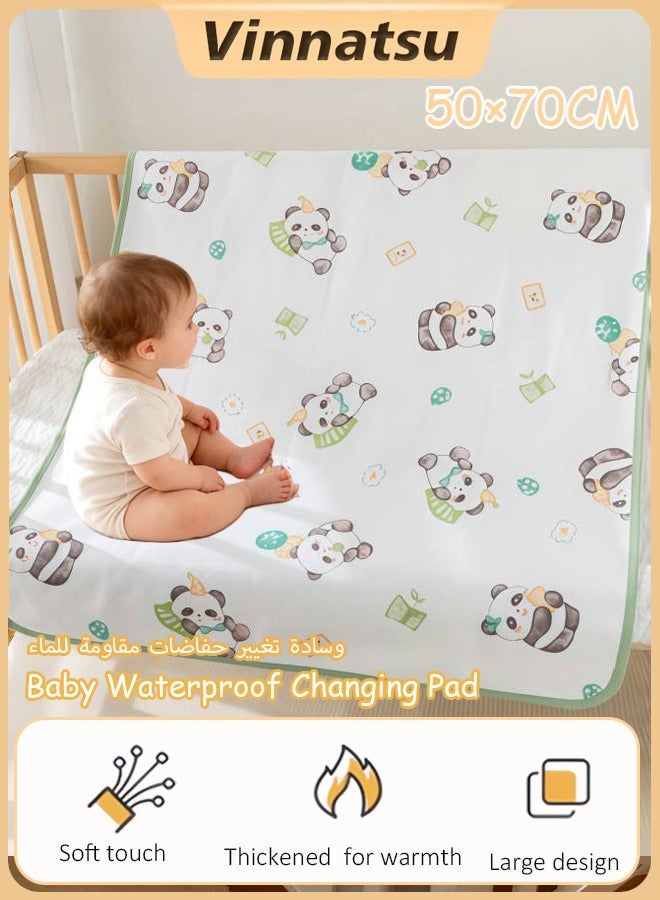 Vinnatsu Baby Waterproof Changing Pad Liners Waterproof Bed sheet  - Quilted Thicker Ultra Soft Changing Table Cover Liners for Baby Toddler Children Pet and Adults - Durable & Easy to Clean - 50×70 CM - Image 1