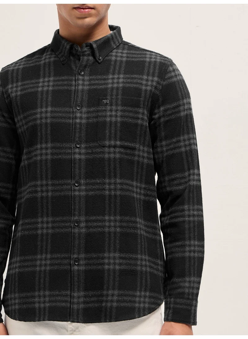 THE BEAR HOUSE  Men’s Long Sleeve Shirt – Classic, Comfortable and Stylish Essential for Work, Travel or Casual Outings for Men | Best Price UAE