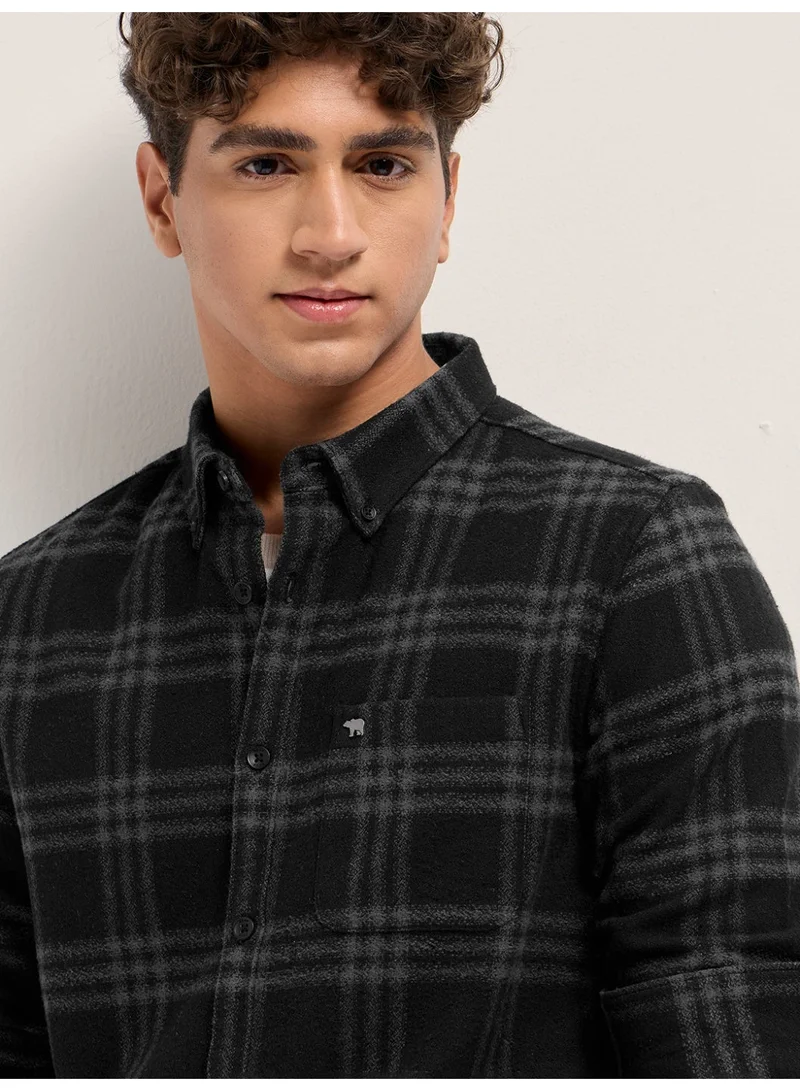 THE BEAR HOUSE  Men’s Long Sleeve Shirt – Classic, Comfortable and Stylish Essential for Work, Travel or Casual Outings for Men | Best Price UAE