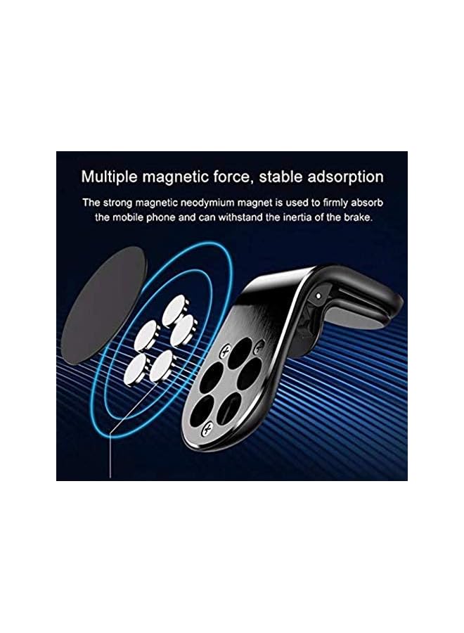 S-TOP Magnetic Universal air vent Car Mount Phone/GPS Holder Compatible with iPhone 11/11 pro/ 11 pro max, iPhone Xs Xr X 8 7 6, Samsung (Silver) - Image 3