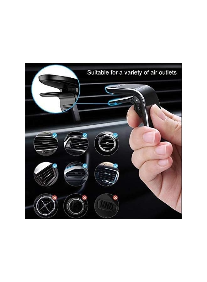 S-TOP Magnetic Universal air vent Car Mount Phone/GPS Holder Compatible with iPhone 11/11 pro/ 11 pro max, iPhone Xs Xr X 8 7 6, Samsung (Silver) - Image 4