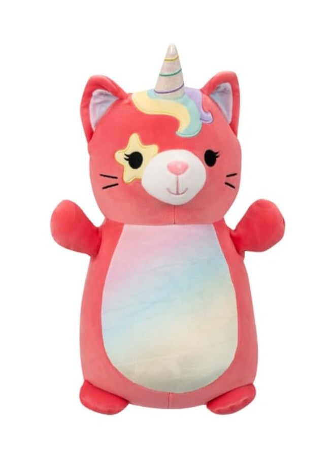 Squishmallows 14 inch Large Plush Sienna Pink Starry Eyed Caticorn Hugmee , Officially Licensed Kellytoy Plush Toy, Colorful Soft Toy, Gift for Kids, Girls & Boys Washable Squishy Stuff Toy Multicolor All Age  - Image 1