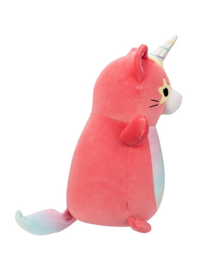 Squishmallows 14 inch Large Plush Sienna Pink Starry Eyed Caticorn Hugmee , Officially Licensed Kellytoy Plush Toy, Colorful Soft Toy, Gift for Kids, Girls & Boys Washable Squishy Stuff Toy Multicolor All Age  - Image 3
