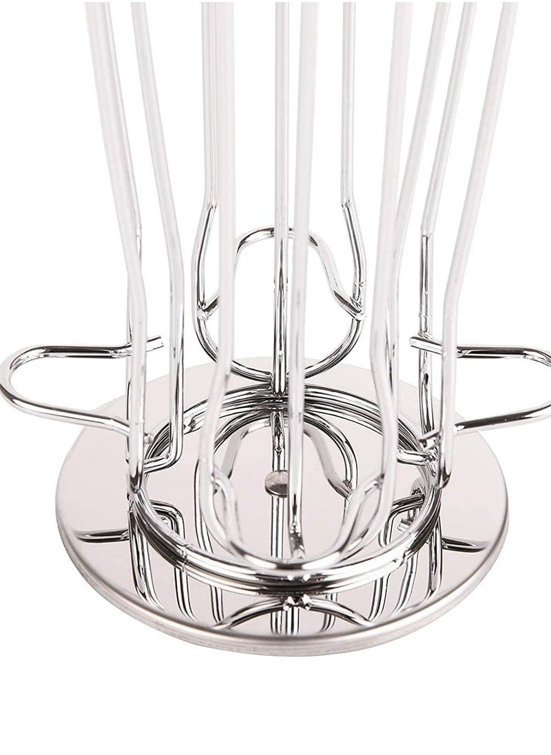 OASISWJ Coffee Capsule Stand, 40-Capsule Capacity, Chrome Finish, Coffee Pod Holder, Kitchen Organizer