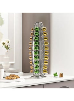 OASISWJ OASISWJ Coffee Capsule Stand, 40-Capsule Capacity, Chrome Finish, Coffee Pod Holder, Kitchen Organizer  - Image 5