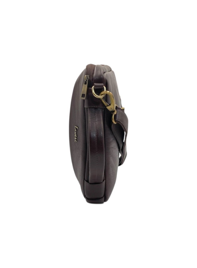 LAVERI LEATHER LAVERI Laptop Bag for Men - Leather Messenger Bag for Office - Fits up to 15 Inch Laptop - Shoulder Bag with Multiple Compartments - Executive Leather Bag for Work/Travel/Casual - 2846 - Image 2