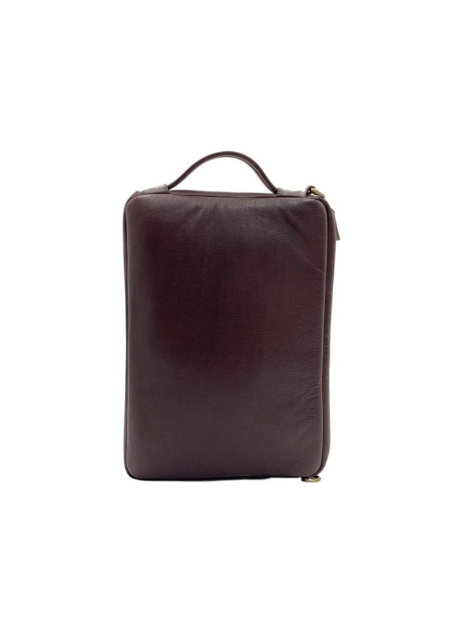 LAVERI LEATHER LAVERI Laptop Bag for Men - Leather Messenger Bag for Office - Fits up to 15 Inch Laptop - Shoulder Bag with Multiple Compartments - Executive Leather Bag for Work/Travel/Casual - 2846 - Image 4