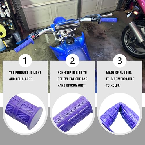 JXPANG Motorcycle Throttle Assembly,7/8" Quick Twist Throttle Grips with Throttle Cable Aluminum Alloy Universal for CRF KLX SSR TTR 110 125 150 200 250cc Dirt Pit Bike ATV Mini Bike (Type A-Purple) - Image 4