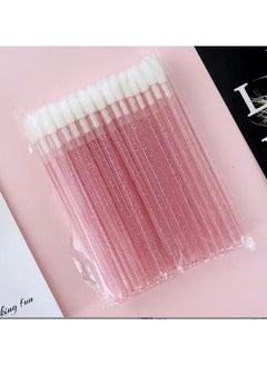 50pcs Makeup Applicator Beauty Kits, Disposable Micro Cotton swab Brush,Lipstick Lip Gloss Wands Applicator for Lipstick Application, Eyebrow Grooming(Pink) - pzsku/Z90F203D3FB4E6404477CZ/45/_/1737463580/dcadcfec-f17a-4a9b-9f29-a9fcf4eb2606