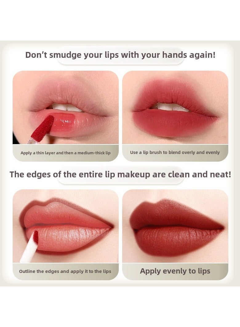 جلوسكي 50 قطعة ماكياج تطبيق مجموعات التجميل ، فرشاة مسحة القطن الصغيرة القابلة للتصرف ، أحمر الشفاه لامع العصا تطبيق لتطبيق أحمر الشفاه ، تنظيم الحاجب (الوردي) - Image 3