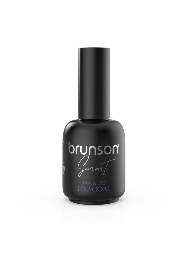 brunson Long-Lasting Smart Gel Nail Top Coat No Wipe 15ml BSNTC