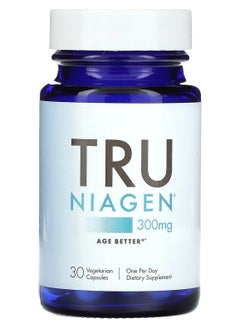 30ct / 300mg الحائز على براءة اختراع NAD + مكمل معزز - أكثر كفاءة من NMN - نيكوتيناميد ريبوسيد لاستقلاب الطاقة الخلوية والإصلاح ، الحيوية ، صحة العضلات ، الشيخوخة الصحية