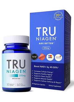 TRU NIAGEN 30ct/300mg Multi Award Winning Patented NAD+ Boosting Supplement - More Efficient Than NMN - Nicotinamide Riboside for Cellular Energy Metabolism & Repair, Vitality, Muscle Health, Healthy Aging  - Image 2