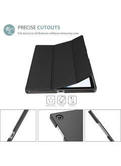 Procases For Galaxy Tab A8 10.5 Case Slim Stand Hard Back Shell Protective Smart Cover Case For Galaxy Tab A8 10.5 Inch 2022 Sm-X200 X205 X207 -Black  - Image 3
