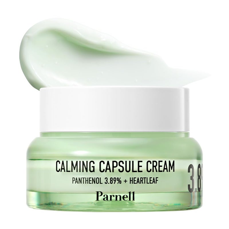 Parnell Panthenol 3.89% | 50ml / 1.69 fl.oz. | Heartleaf Calming Capsule Cream, Acne soothing cream, korea skin care, korea beauty - Image 1