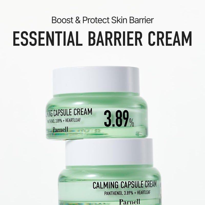 Parnell Panthenol 3.89% | 50ml / 1.69 fl.oz. | Heartleaf Calming Capsule Cream, Acne soothing cream, korea skin care, korea beauty - Image 2