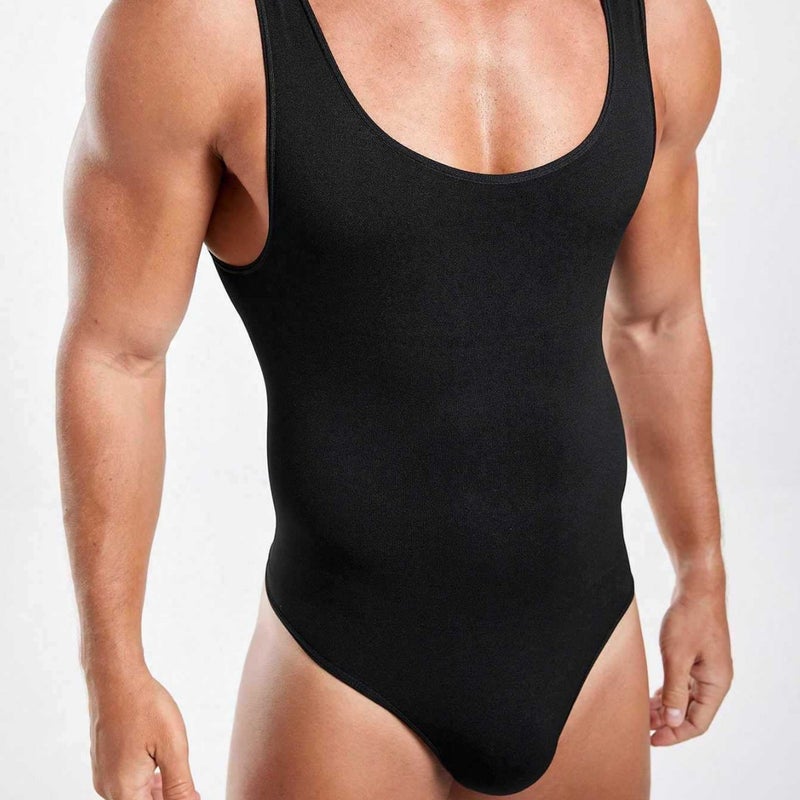 Men's Ballet Bodysuit Vest Shapewear - Image 3