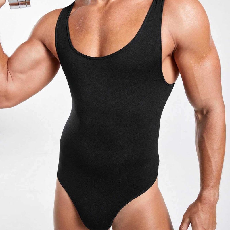 Men's Ballet Bodysuit Vest Shapewear - Image 1