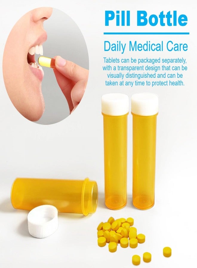 SenseYo 35 Pack 2.5 Dram Small Empty Medicine Pill Bottles Cases Containers Organizers with Caps for Prescription Medication - Image 5