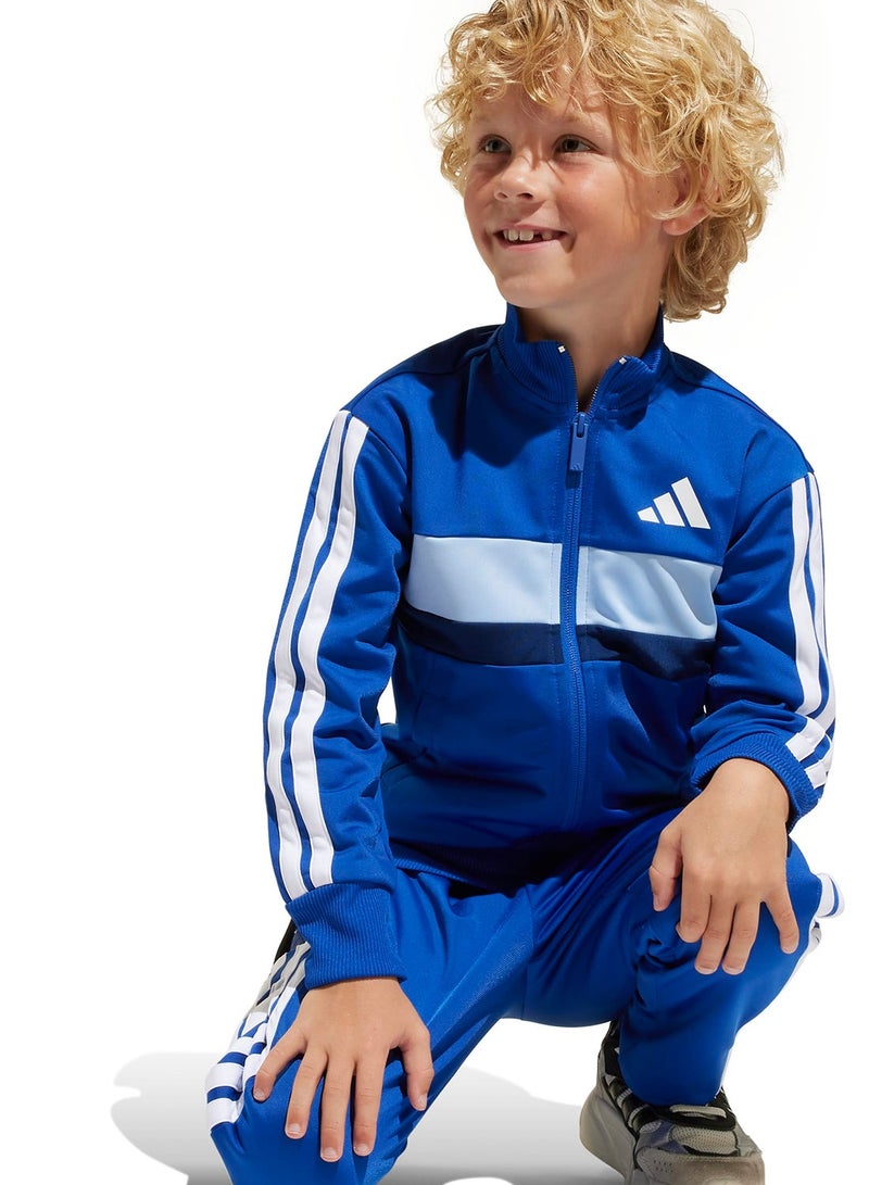 Adidas Seasonal Essentials Tiberio 3-Stripes Tricot Track Suit Kids - Image 3