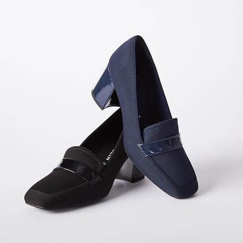 Anne Klein Women Telepathy Pumps, Black Stretch, 7.5, M - Image 3