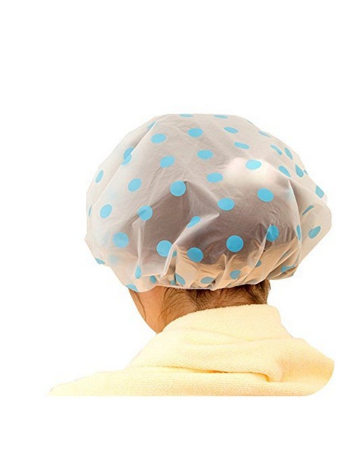 siddhmurti 3 Pcs Women Ladies' Waterproof Swimming Cap Bathing Cap Designer Travel Temporary Shower Caps Elastic Band Plastic Cap Hats - Image 5