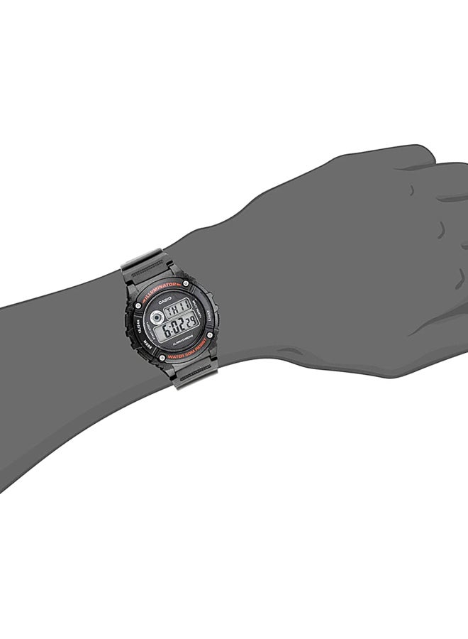 CASIO Unisex Resin Digital Wrist Watch W-216H-1CV - Image 5