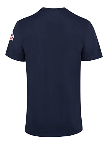 Bulwark FR Bulwark Flame Resistant 7 oz Cotton Short Sleeve T-Shirt, Navy, X-Large - Image 2