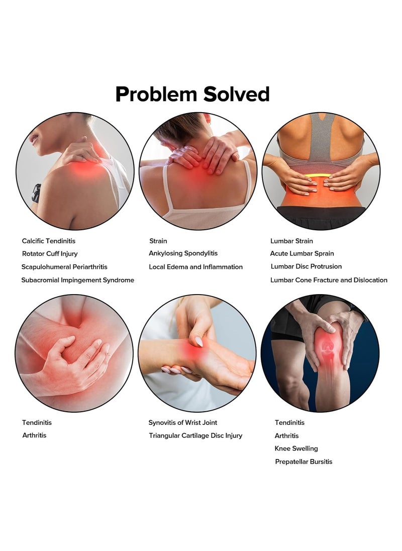 Generic - Red Light Therapy Belt for Pain Relief, Infrared Light Device for Neck, Shoulders, Wrists, Knees, and Ankles - Near Infrared Therapy for Effective Pain Management. - Image 1