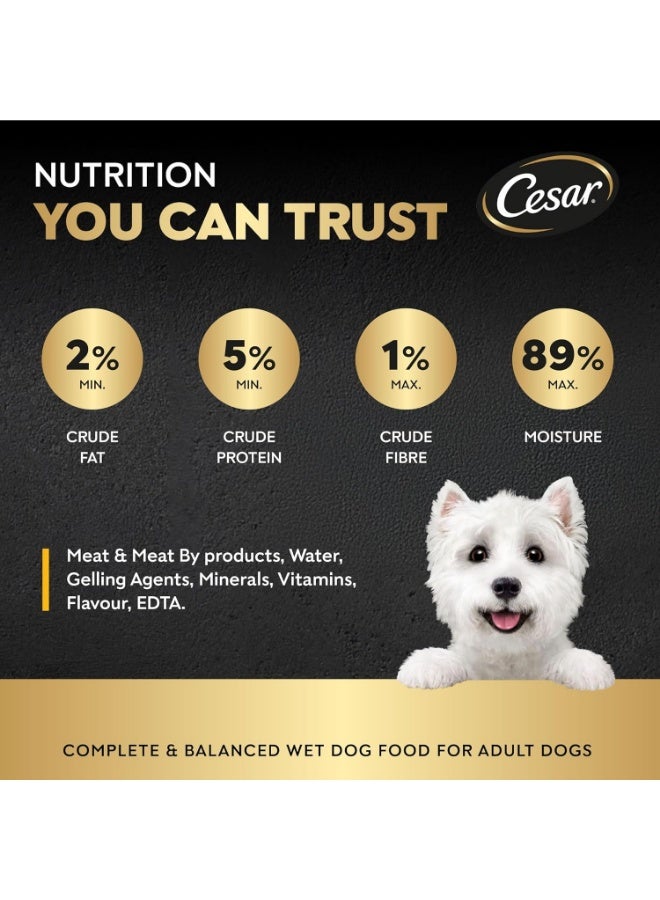 Cesar Chicken Dog Wet Food Complete & Balanced Dog Nutrition 6 Pcs X 100G - Image 4