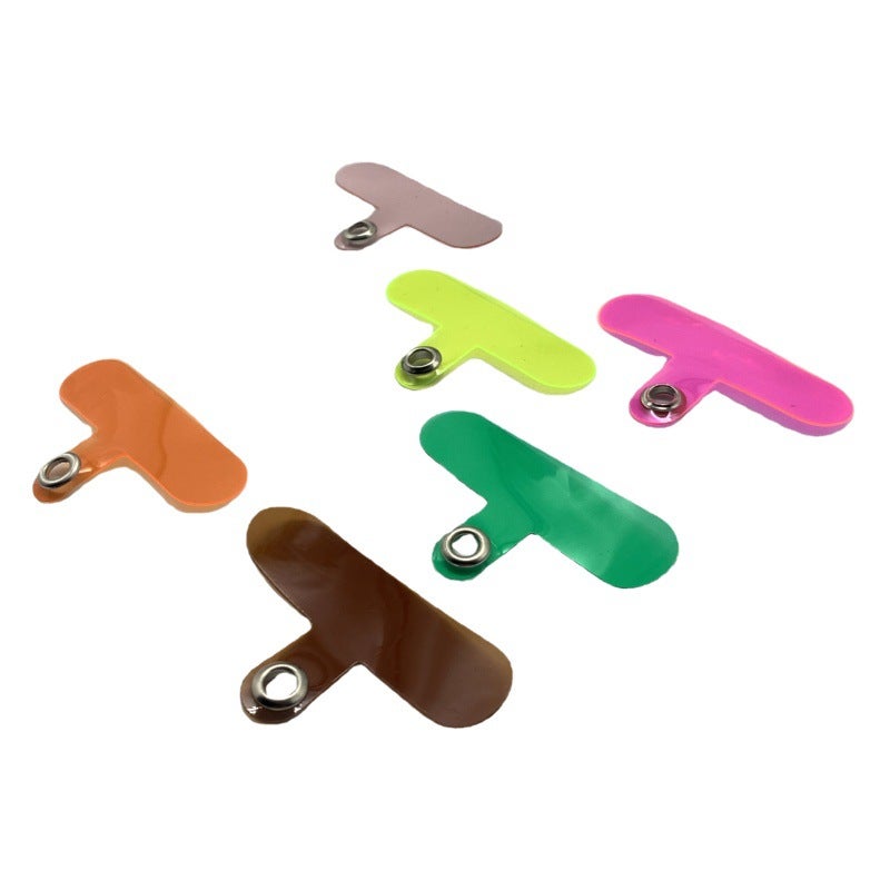 Mobile phone lanyard universal gasket hanging piece mobile phone case clip mobile phone back sticker anti-loss rope clip 14 color optional - Image 2