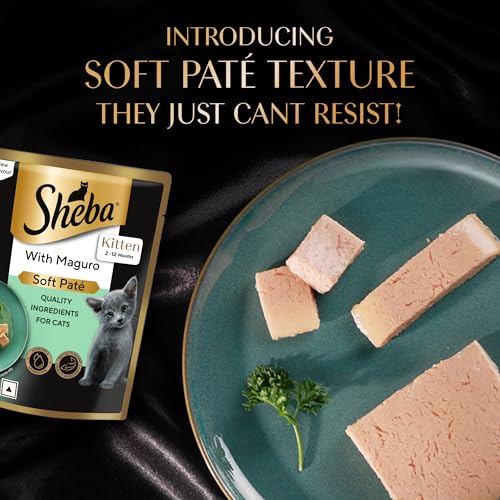 Sheba Pate Kitten Wet Cat Food, Maguro, 28 x 70g, Soft Pate Texture, Hydrating Food Crafted Ingredients, Balanced Nutrition for Muscle Development ​ - Image 3