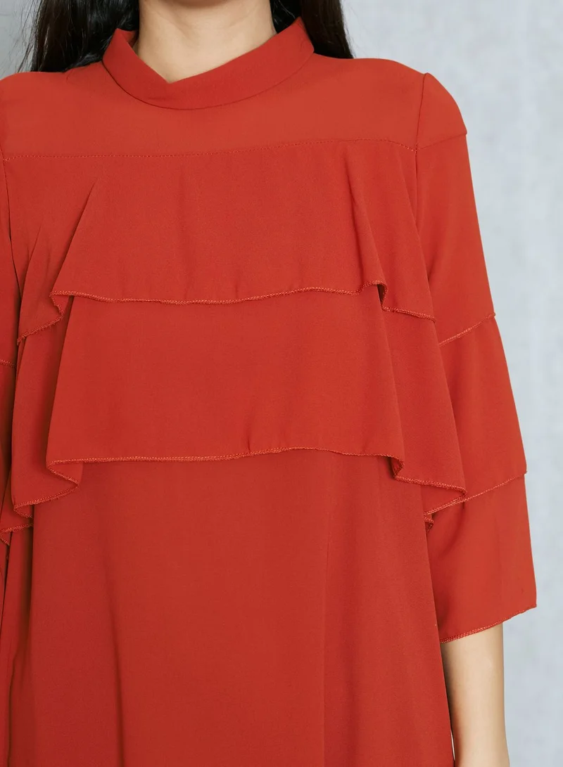Ginger Tiered Ruffle Oversized Dress