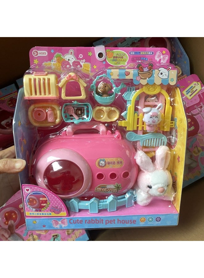 Children's Pet Shop Cat Dog Pet Shop Soft And Hard Gel Cat Play Toy-color:5528-4 Pet House - Image 1