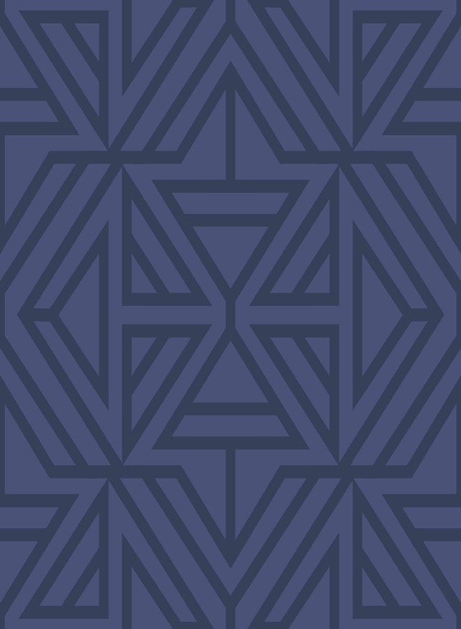 NuWallpaper Blue Linear Peel & Stick Wallpaper - Image 1